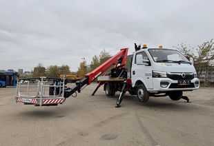 DONGFENG JUNFENG Q35 (МРМ 3,5т) С АГП ВЕЛМАШ P180T (PALFINGER) 18м